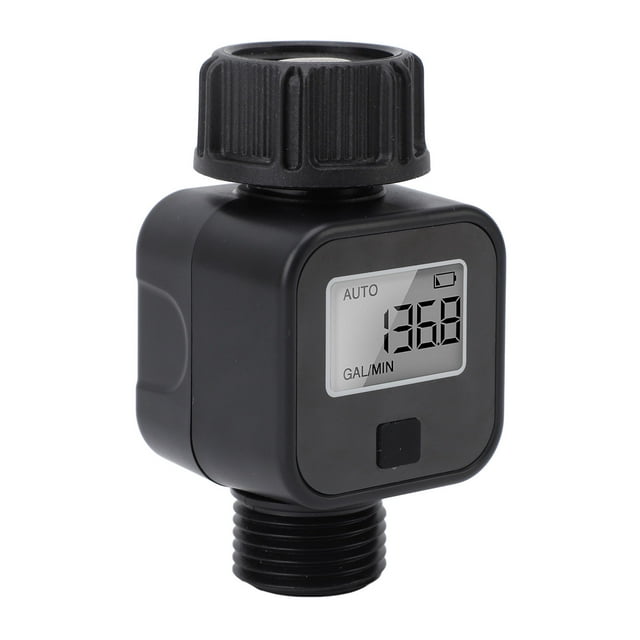 Medidor De Flujo De Agua, Medidor De Agua Medición Multifuncional Consumo De Galones Y Litros Fácil Instalación Pantalla LCD Para Residencial Comercial