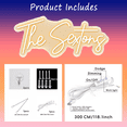 thumbnail image 6 of Custom Name Neon Sign, Personalized LED Light Up Sign with Name, Text or Logo Customizable Neon Wall Decor for Wedding Birthday Bar Salon Beauty Room or Business Decoration, 6 of 7