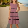 thumbnail image 6 of Mceream Girls Dresses Size 10-12 Fancy Crewneck Mesh A Line Casual Party Dresses with Pockets Swing Flowy Tiered Midi Sleeveless Sundress Summer Dresses Plus Size Ropa De Bebe NiñA, 6 of 7