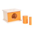 thumbnail image 3 of Caja de madera para la permanencia de objetos, caja de madera para combinar formas, juego de actividades, juguete sensorial naranja, 3 of 9