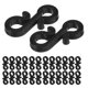 thumbnail image 1 of VERDANVERSE 120Ud De Plástico Para Cadenas De Luces Exterior Clips Para Canalón Negros Resistentes, 1 of 8