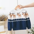 thumbnail image 2 of Fesfesfes Christmas Sweaters for Big Boys and Girls Winter Warm Sweater Children Chunky Round Neckline Pullover Tops Pattern Shirts, 2 of 8