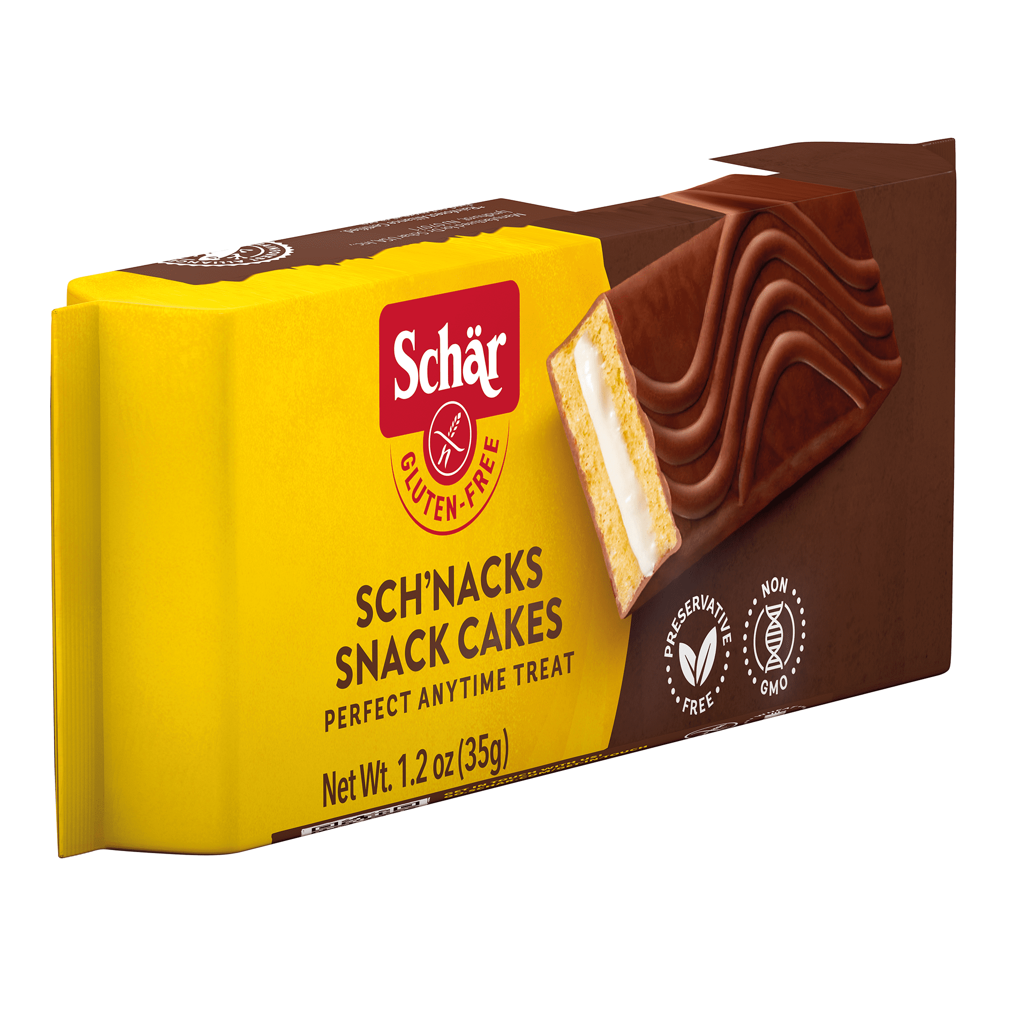 Schar - Gluten Free Sch'nacks, Shelf Stable Cream Filled Snack Cakes - 10 Pack
