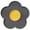 A002- Gray, variant on Pet Feeding Supplies, Silicone Pet Mat, Dog Licking Mat, Calming for Dogs, Relaxation Relief for Dogs, Two-Tone Sunflower Shaped Red Pet Lick Pad, 6 X 0.5 Inch Grade Silicone
