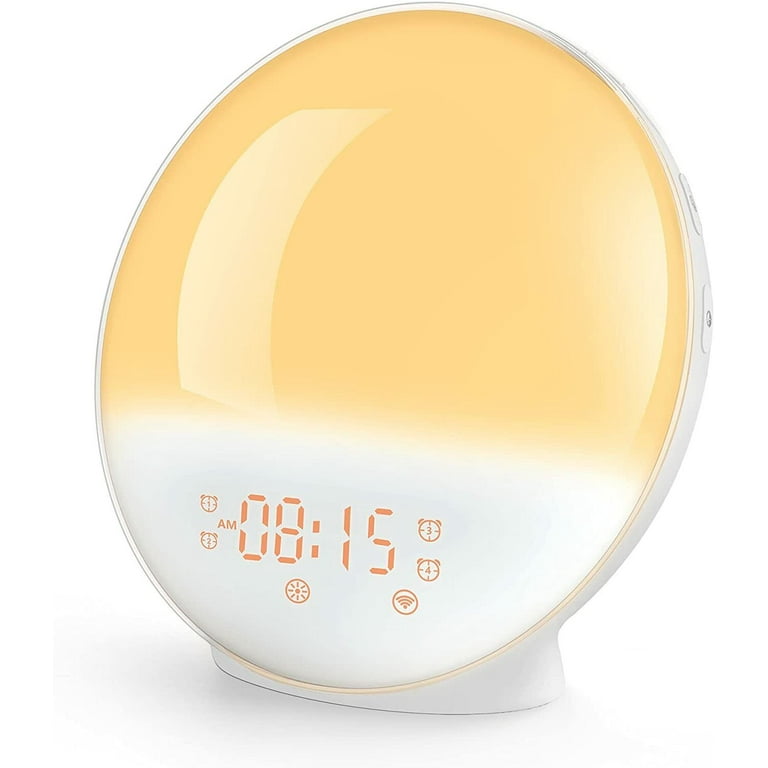Heimvision A80S Wake Up Light Sunrise Alarm Clock for Adults