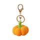 thumbnail image 2 of Llavero de calabaza de peluche | Accesorio de tela amarilla suave | Organizador de llaves para coche mini de 3 cm • Hebbilla metálica • Amuleto para bolso monísimo para bolso, cartera, oficina y, 2 of 8