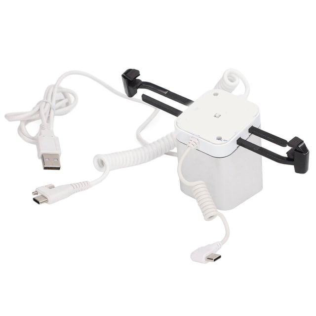 Soporte de Exhibición Antirrobo - Función de Carga Soporte para Tabletas de Teléfonos Celulares con Garras Alarma de Seguridad de 95-120dB para Exhibición de Mercancías y
