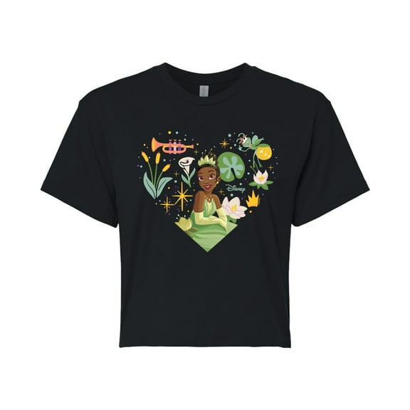Disney Princess - Heart Tiana - Junior's Cropped T-Shirt