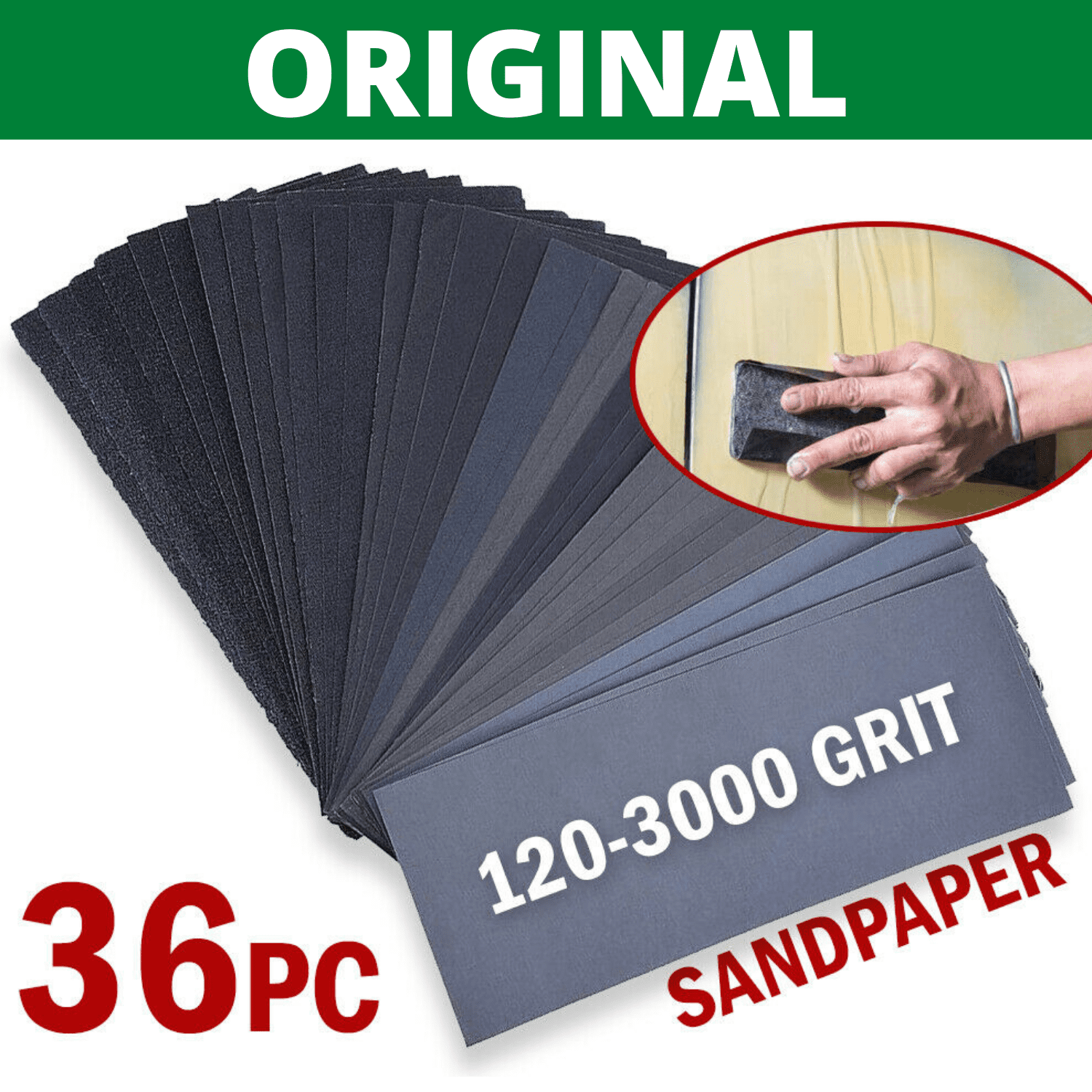 120 Sheets Wet Dry Assorted Grits Sandpaper Sanding Paper 9 x 11" inch Wood Pain