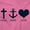 Azalea, variant on Faith Hope Love Symbol Christian Women's Graphic T Shirt Tees Brisco Brands S