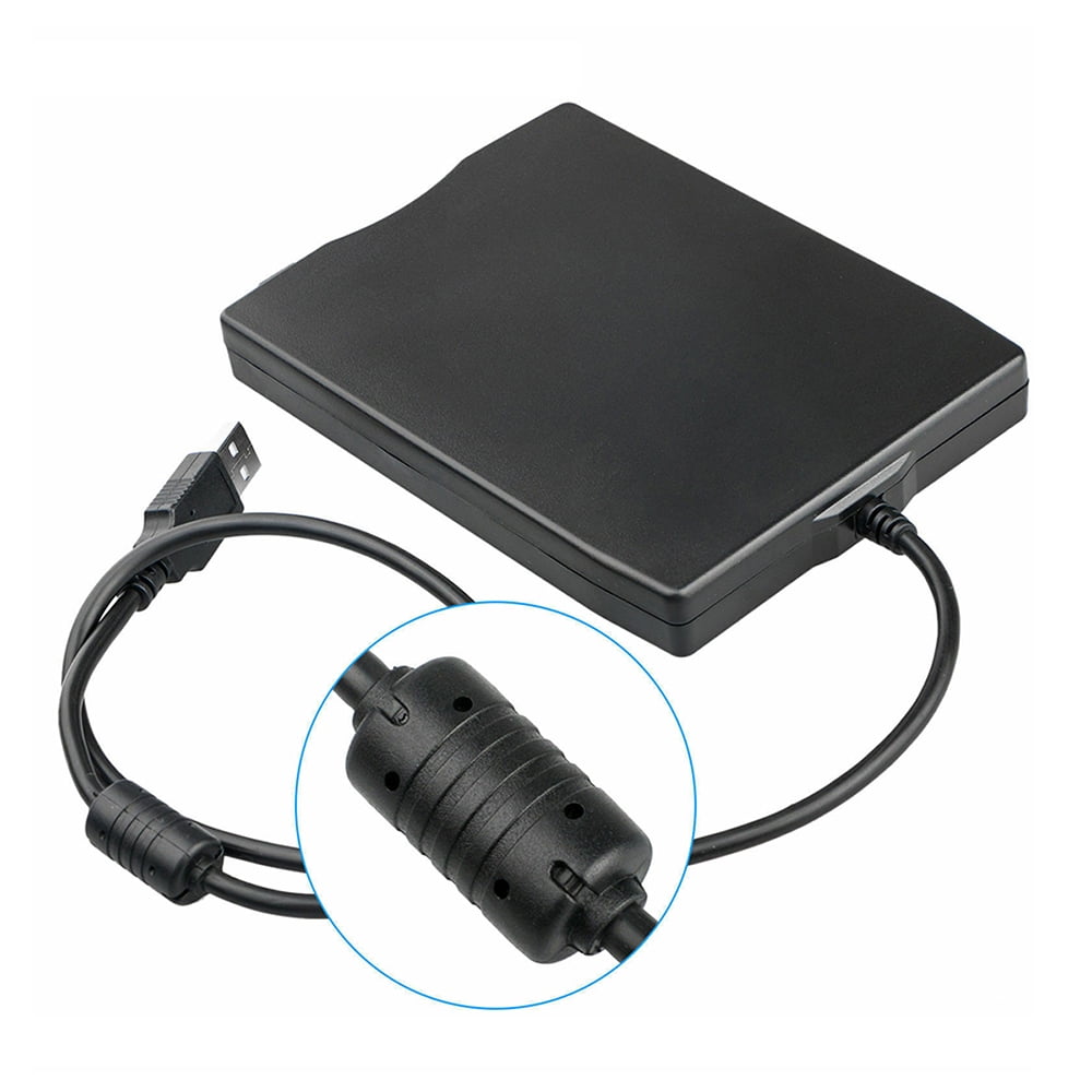 USB 3.5" External Slim 1.44MB Floppy Disk Drive Black