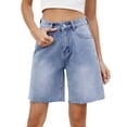 thumbnail image 3 of Women Jorts Baggy Jeans Jorts Outfits Shorts Hot Short Pants Streetwear Blue L, 3 of 10