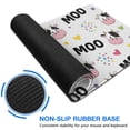 thumbnail image 6 of Long Mouse Pads for Desk,White Cow Moo Colorful Pattern Desk Mats on Top Of Desks, Desk Mouse Pad Extra Large with 3mm Non-Slip Base and Stitched Edge for Gaming,Office,Work,Home 31.5"x11.8", 6 of 6
