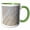 Green/White, variant on 3drose, Abstract of Flowing Water, 11oz Mug