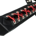 thumbnail image 4 of Sawtooth Red Lace 3â€ Wide Leather Guitar Strap Hand A, 4 of 12