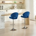 thumbnail image 3 of Bar Stools Set of 4 - Adjustable Barstools with Back and Footrest, Counter Height Bar Chairs for Kitchen, Pub, 3 of 10