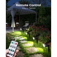 thumbnail image 5 of Outdoor Solar Spot Lights with Timer Remote 3 Colors 3 Brightness Waterproof Landscape Spotlights, Dusk to Dawn Spot Lighting for Garden Yard Pathway Garage Patio Flowers Tree Lawn Plants wall Outside, 5 of 9