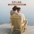 thumbnail image 6 of Outsunny Wood Adirondack Chair, Wooden Outdoor & Patio Seating, Natural, 6 of 9