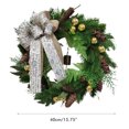 thumbnail image 2 of Navidad Para Casa De Campo, Puerta Delantera, 40 Cm, Corona De Navidad Artificial Con Campanas Para Paredes, Porches, Decoración De Ventanas Vogacara HA039245-00, 2 of 6