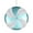 Teal/White, variant on Vickerman 6" Teal-White Swirl Flat Candy Christmas Ornament