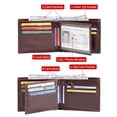 thumbnail image 3 of FALAN MULE Mens Wallet Genuine Leather RFID Blocking Large Capacity Trifold Wallet for Men with 13 Card Holders, 3 of 7