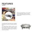 thumbnail image 3 of Catering Pans Chafer Chafing Dish Sets 9L/8Q 4Pack Stainless Steel Food Warmer, 3 of 12