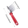 thumbnail image 3 of BotaniNest Dematting Comb Grooming De Matting Undercoat Rake For Long Haired Cats MicroSerratedBlades Undercoat RakeDesheddingBrush For Small Medium Large Removing, 3 of 7