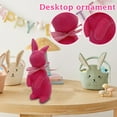 thumbnail image 5 of Gaiwos Easter Flocked Bunny Ornament 8.5 inches, Flocking Rabbit Figurines with Bow Ties, Adorable Spring Tabletop Ornaments for Home, Garden Decor, Bunnies Decoration for Easter Celebration, 5 of 5