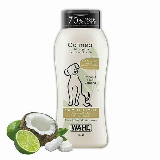 Wahl Dog/Pet Shampoo, Oatmeal,Coconut and Lime verbena, 24 Oz