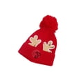 thumbnail image 1 of Diconna Kids Woolen Hat Unisex Sequins Antler Patterns Knitted Hat Beanie, 1 of 8