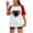 Red, variant on Birdeem Womens Fashion Summer Round Neck Leisure Short Sleeve Baseball Printed Tops