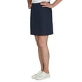 thumbnail image 3 of Hearts Of Palm Womens Petite Tech Stretch Pull On Skort With Elastic Waistband, 3 of 4