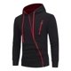 thumbnail image 5 of Sudadera Con Capucha Y Cremallera Inclinada Para Hombre, 5 of 5