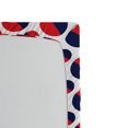 thumbnail image 2 of Ambesonne Geometric Fitted Sheet, Red Circles Rounds, Queen Size, Navy Blue Red and White, 2 of 2
