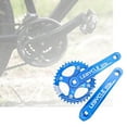 thumbnail image 3 of Bielas de bicicleta de montaña 170 mm 104BCD Bielas cónicas cuadradas CNC Aleación de aluminio para Bielas Azul 38T Cola Platos y bielas de bicicleta de montaña, 3 of 5