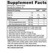 Nordic Naturals Children's DHA Gummies, 600 Mg, EPA & DHA , Non-GMO, 30 Ct