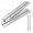 Silver-24" Long x 2" Overall Width-2, variant on Black 48" Long x 2" Overall Width 2-Pack Continuous Piano Hinges