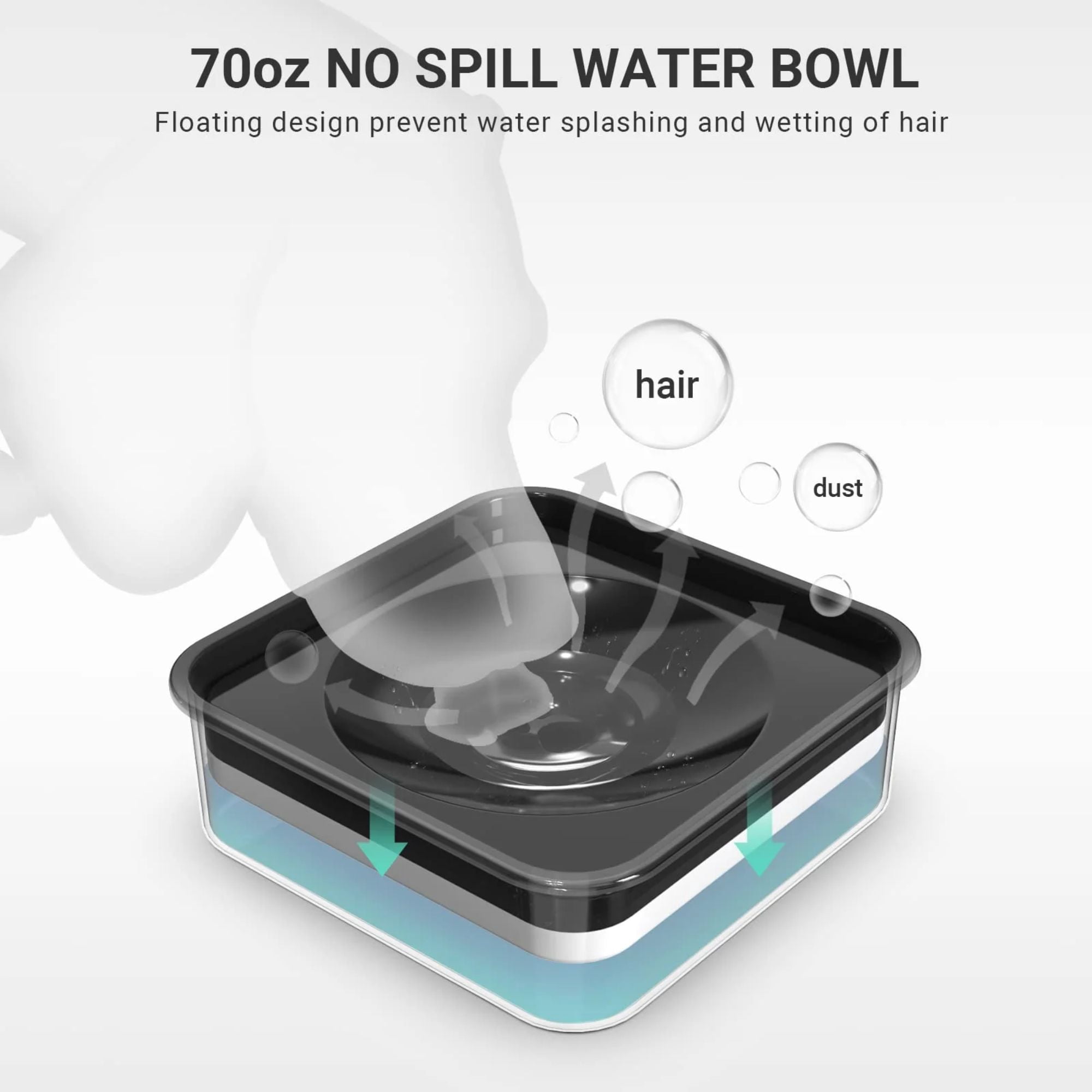 Els Pet 2-in-1 Elevated Feeding Station (Slow Bowl+Floating Bowl)