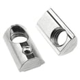 thumbnail image 4 of 50Pcs M8 T Slot Nuts Roll-in Spring Ball Loaded Elastic Nuts for 3030 Series Aluminum Extrusion Profile Rail, 4 of 5