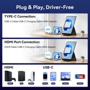 Blackview 24 inch Large Portable Monitor, 100Hz Gaming Monitor, 1200P IPS FHD Laptop Screen Extender, USB-C HDMI Travel Second Monitor for Laptop,MacBook,Desktop,PC,PS4/5, with Adjustable Stand&VESA