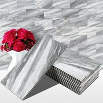 100-Pieces Peel and Stick Backsplash, 3" x 6" PVC Wall Tile, Stick on Backsplash for Kitchen/Bathroom/Fireplace