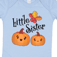 thumbnail image 4 of Inktastic Little Sister Pumpkins with Fall Leaves Girls Baby Bodysuit, 4 of 5