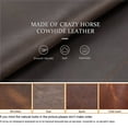 thumbnail image 3 of Hiram Leather Violin Single Watch Pouch, Portable Travel Watch case 1 slot, Coffee, 3 of 9