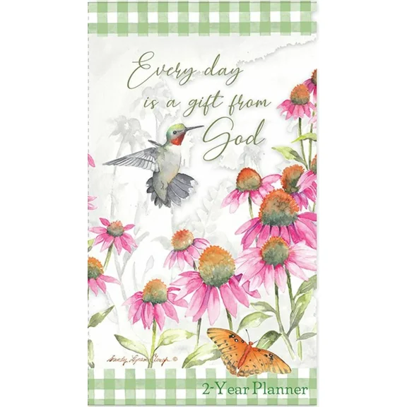 2024-2025 Every Day Is A Gift From God 2 Yearr Pocket Planner & Note Pad