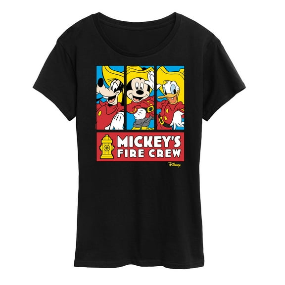 Disney - Firefighter Mickey & Friends - To The Rescue - Women's Short Sleeve Graphic T-Shirt