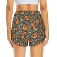 thumbnail image 4 of Vsdgher Fox And Mushroom Print Women's Running Double Layer Shorts High Waisted with Pockets Elastic Yoga Workout Athletic Gym Sports, 4 of 8