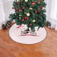 thumbnail image 2 of FMSHPON Valentine's Heart Bicycle Xmas Christmas Tree Skirt Stand Mat for Holiday Party Decoration Indoor Outdoor 48 inches, 2 of 3