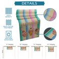 thumbnail image 7 of Table Runner Summer Desserts Table Decoration for Kitchen Dinning Ice Cream Lemon Colorful Stripes Table Decoration for Indoor Outdoor Party Wedding Decor 13x72 Inch, 7 of 7