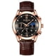 thumbnail image 4 of Reloj de cuarzo deportivo de cuero genuino de estilo coreano a la moda para hombre con calendario luminoso a prueba de agua para hombre, 4 of 6