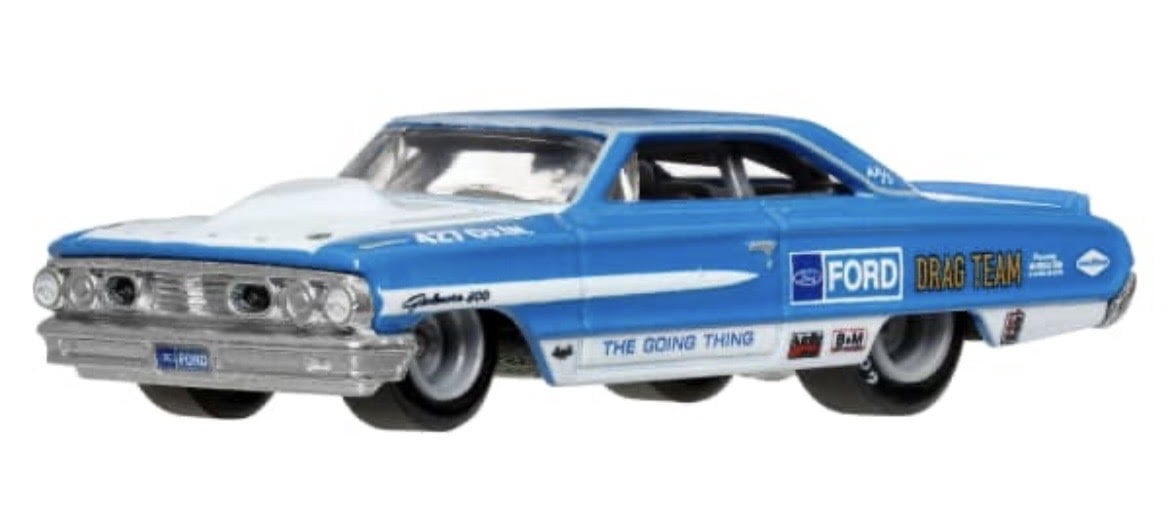 Hot Wheels 1964 Galaxie 500 Custom & 1967 Ford Anglia Racer Car Culture Premium 2 Pack